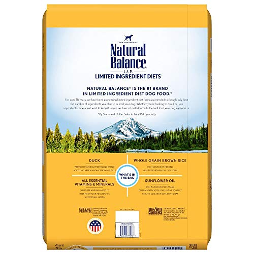 Foto 3 pulgar | Alimento Para Perros Natural Balance Limited, Pato Y Arroz Integral, 5,4 Kg - Venta Internacional.