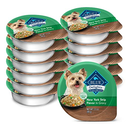 Comida Húmeda Para Perros Blue Buffalo Delights, Raza Pequeña, 100 G, 12 Unidades - Venta Internacional.