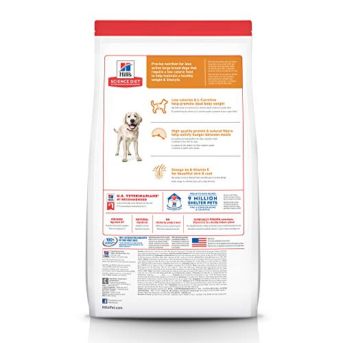 Foto 3 pulgar | Alimento Para Perros Hill's Science Diet Para Adultos, Razas Grandes, Ligeras, 6,8 Kg - Venta Internacional.