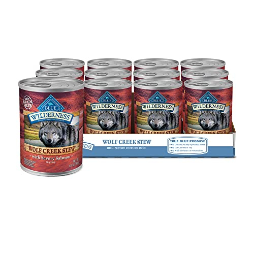 Comida Húmeda Para Perros Blue Buffalo Wilderness Wolf Creek Stew Salmon - Venta Internacional.