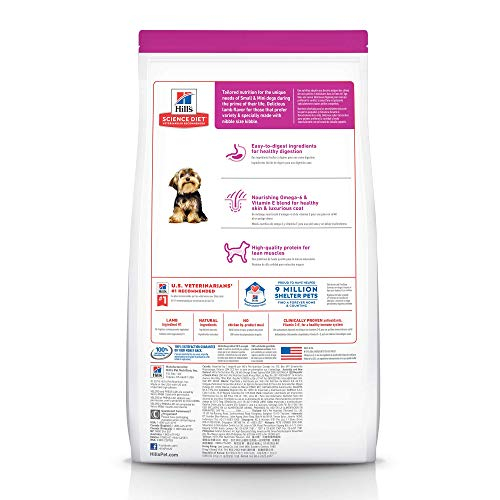 Foto 3 pulgar | Alimento Para Perros Hill's Science Diet Small Paws, Cordero Adulto, 2 Kg - Venta Internacional.