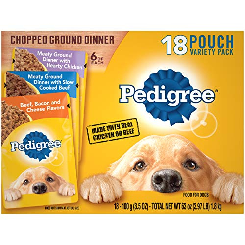 Paquete Variado De Comida Para Perros Pedigree Chopped Mround Dinner Para Adultos - Venta Internacional.