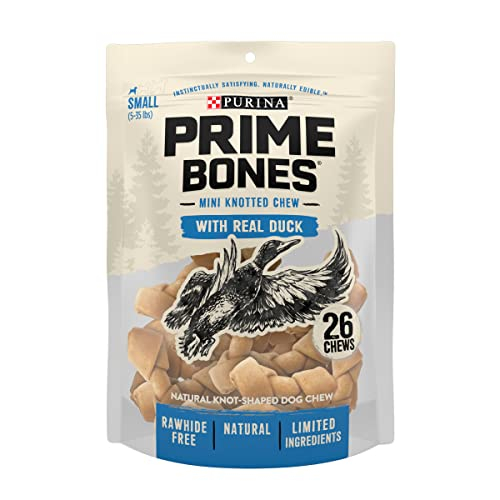 Foto 2 pulgar | Golosinas Para Perros Purina Prime Bones Mini Knotted Chews Duck 26u - Venta Internacional.