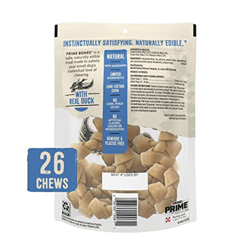 Foto 7 pulgar | Golosinas Para Perros Purina Prime Bones Mini Knotted Chews Duck 26u - Venta Internacional.