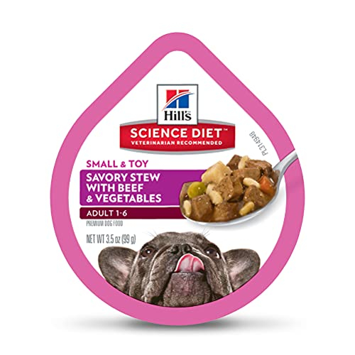 Comida Húmeda Para Perros Hill's Science Diet Para Adultos Con Patas Pequeñas, Carne De Res, 12 Vece - Venta Intern