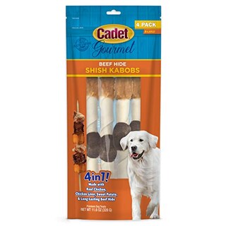 Foto 1 | Dog Treats Cadet Premium Gourmet Shish Kabobs De Piel Cruda, Talla Xl - Venta Internacional.