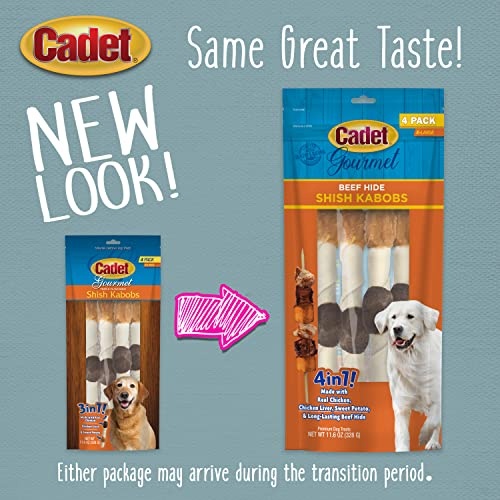 Foto 7 pulgar | Dog Treats Cadet Premium Gourmet Shish Kabobs De Piel Cruda, Talla Xl - Venta Internacional.