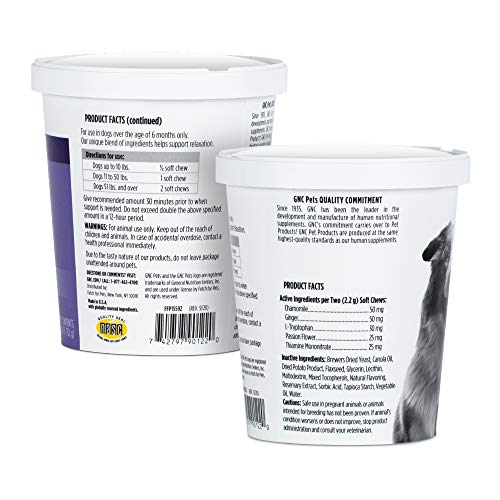 Foto 7 pulgar | Suplementos Masticables Suaves Y Calmantes Para Perros Gnc For Pets Essentials | 60 Unidades De Supl - Venta Internac