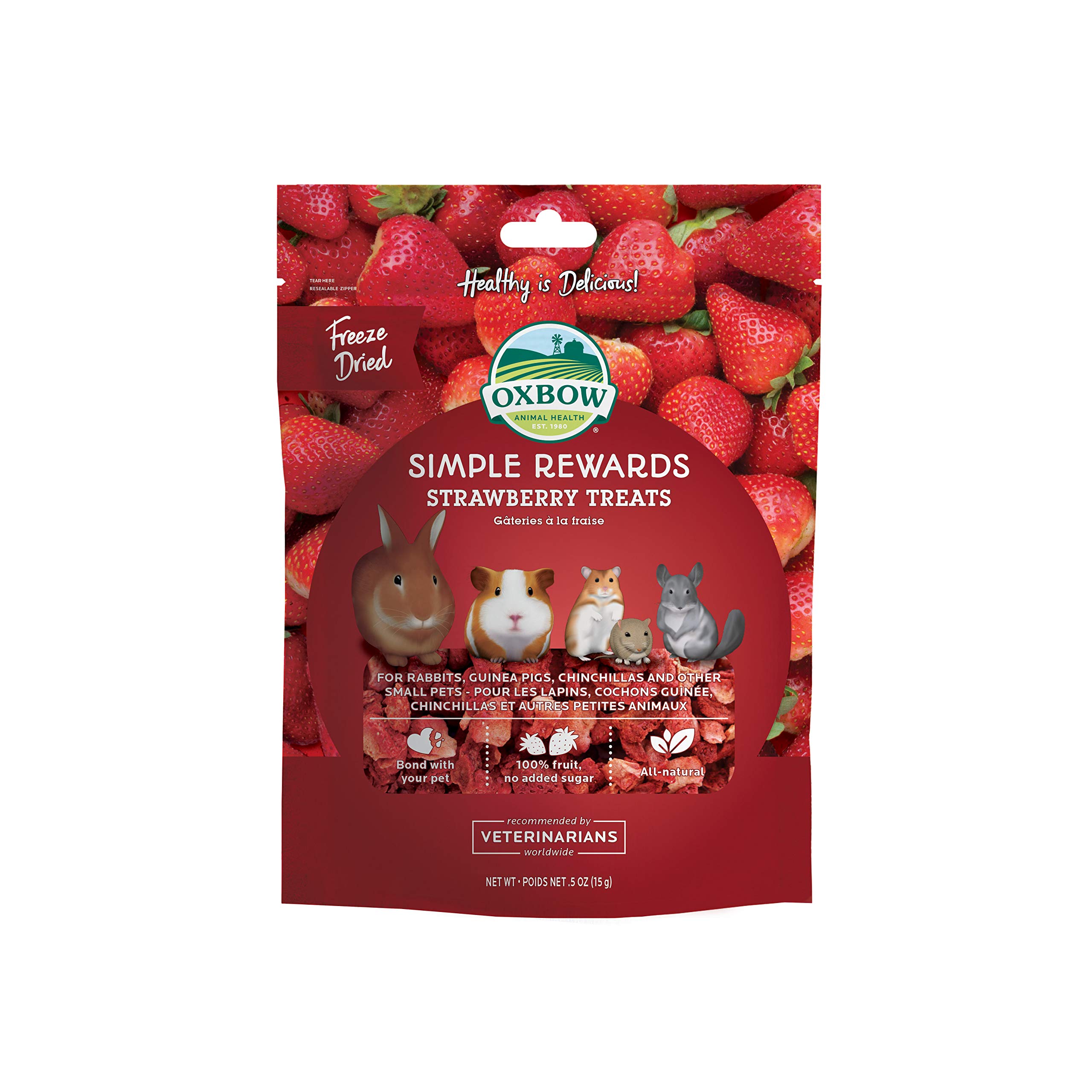 Foto 2 pulgar | Animal Treat Oxbow Simple Rewards Strawberry, 14 Ml, Para Niños Pequeños - Venta Internacional.