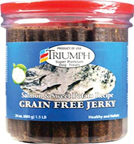 Dog Treats Triumph Super Premium Salmon & Camote Jerky - Venta Internacional.