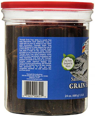 Foto 3 pulgar | Dog Treats Triumph Super Premium Salmon & Camote Jerky - Venta Internacional.