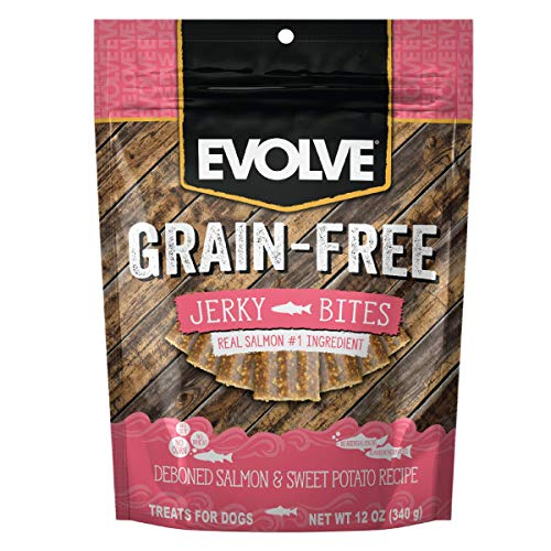 Dog Treats Evolve, Sin Cereales, Salsa Seca De Salmón Y Batata - Venta Internacional.