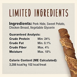 Foto 3 | Dog Treat Cadet Gourmet Triple Chews Pork Hide Twists, 6 Unidades - Venta Internacional.