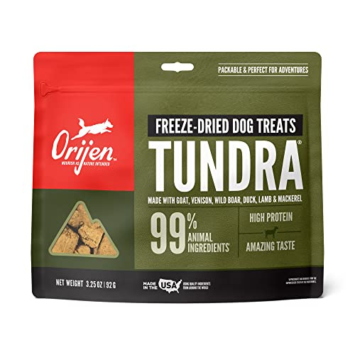 Golosinas Para Perros Orijen Liofilizadas Tundra Biológicamente Apropiadas - Venta Internacional.