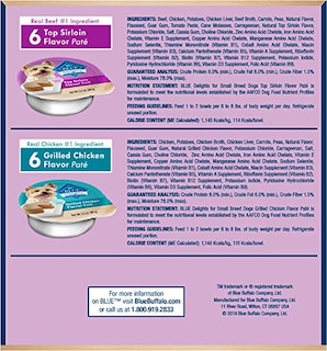 Foto 2 | Alimento Húmedo Para Perros Blue Buffalo Delights, Raza Pequeña, 100 G (12 Unidades) - Venta Internacional.