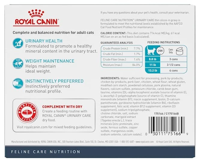 Foto 3 pulgar | Comida Húmeda Para Gatos Royal Canin Feline Urinary Care 90 Ml X6 - Venta Internacional.