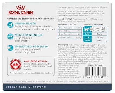 Foto 2 | Comida Húmeda Para Gatos Royal Canin Feline Urinary Care 90 Ml X6 - Venta Internacional.