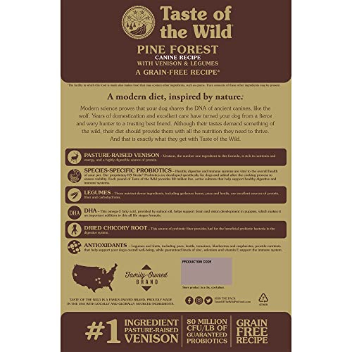 Foto 3 pulgar | Alimento Para Perros Taste Of The Wild Pine Forest Venison, 2,27 Kg - Venta Internacional.