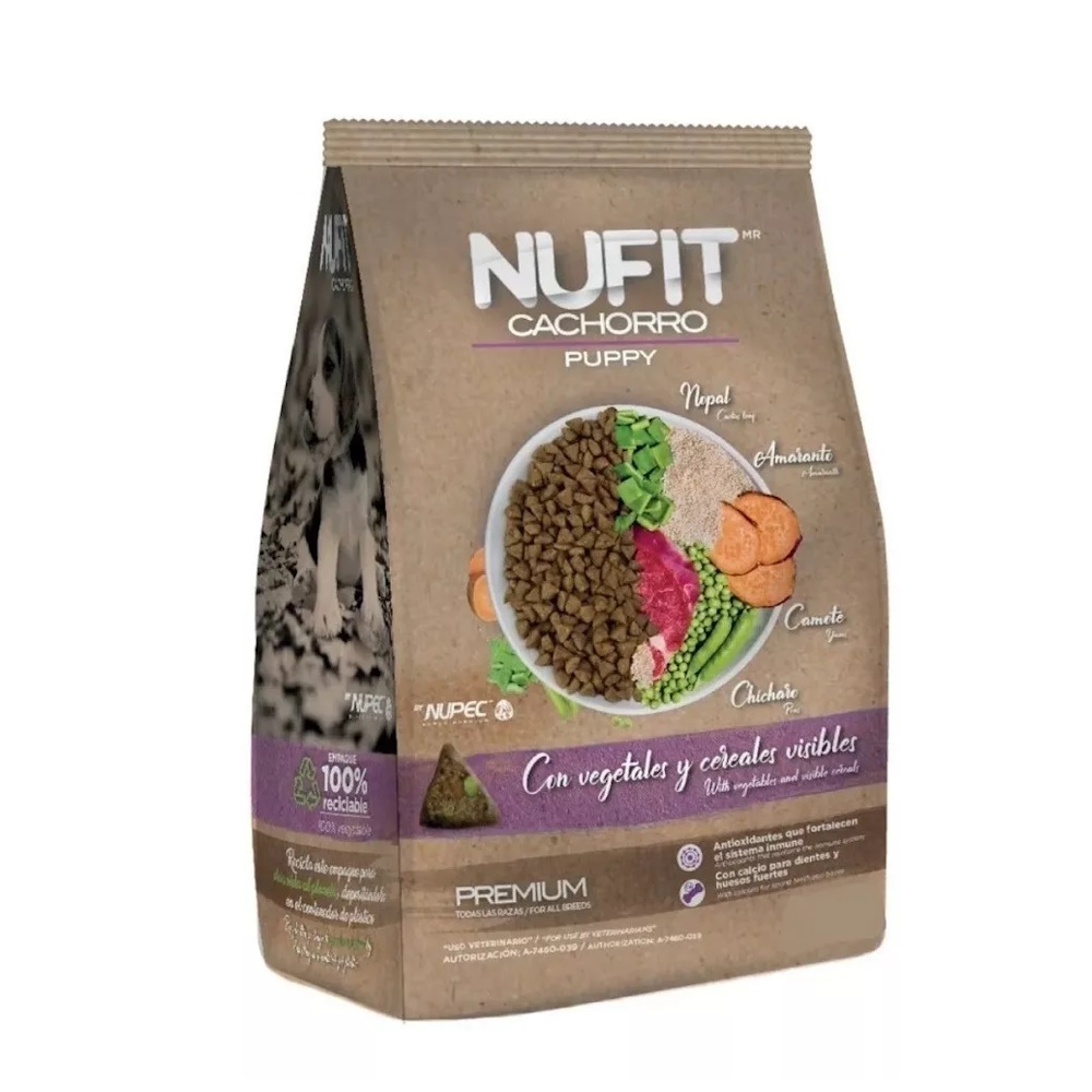 Croqueta Alimento Perro Cachorro Premium Nufit By Nupec 8 Kg