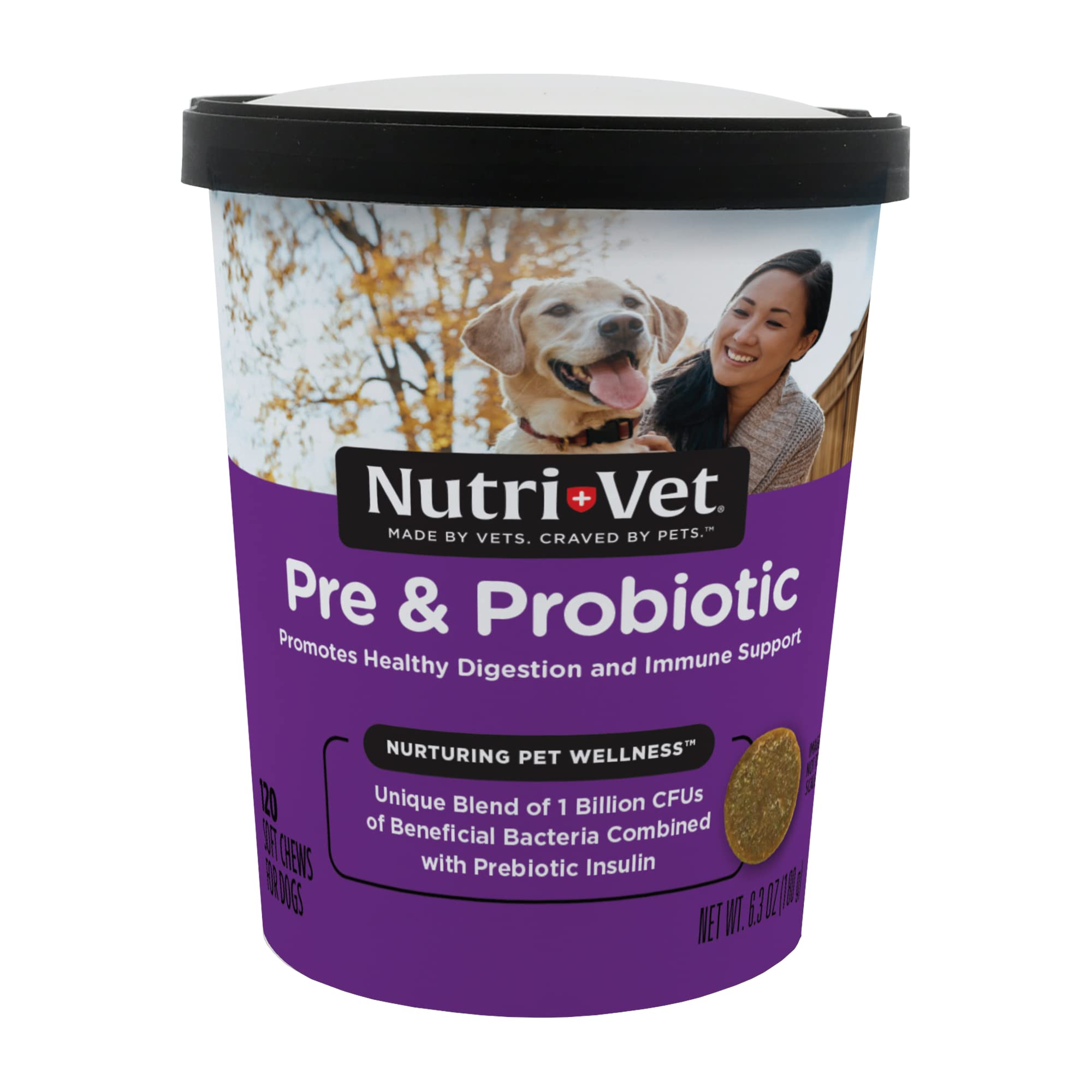 Foto 2 pulgar | Soft Chews Nutri-vet Pre Y Probiotic Para Perros 120 Unidades - Venta Internacional.