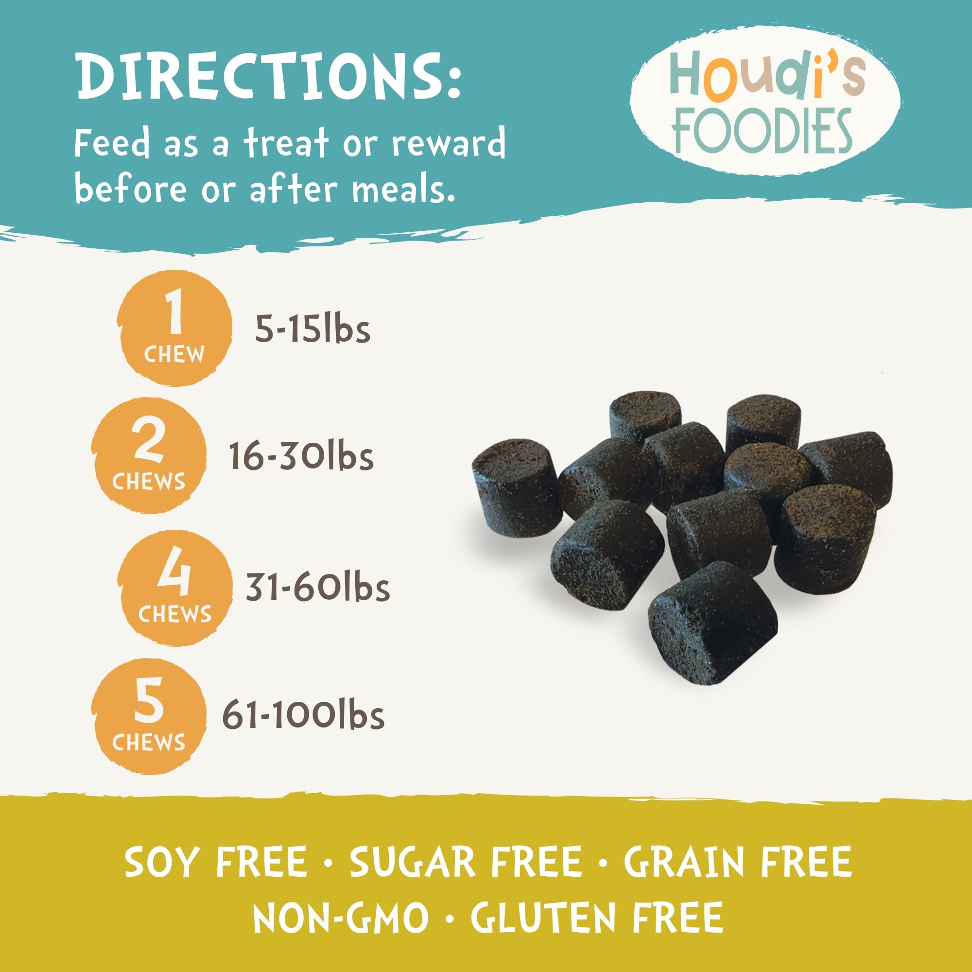 Foto 6 pulgar | Vitamin Treats North American Herb & Spice Houdi's Foodies Dogs - Venta Internacional.