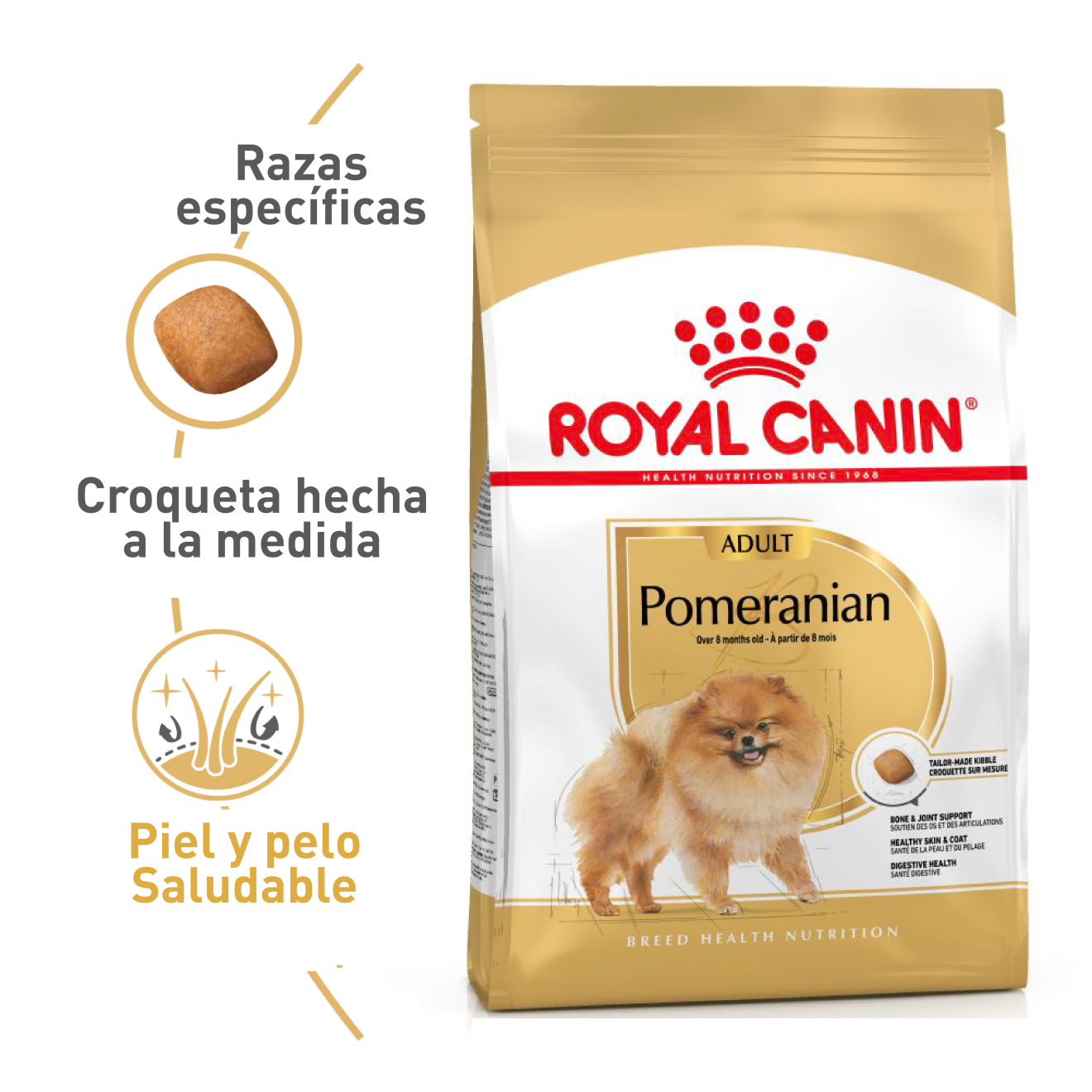 Foto 2 pulgar | Royal Canin Para Pomeranian Adulto 1.5kg