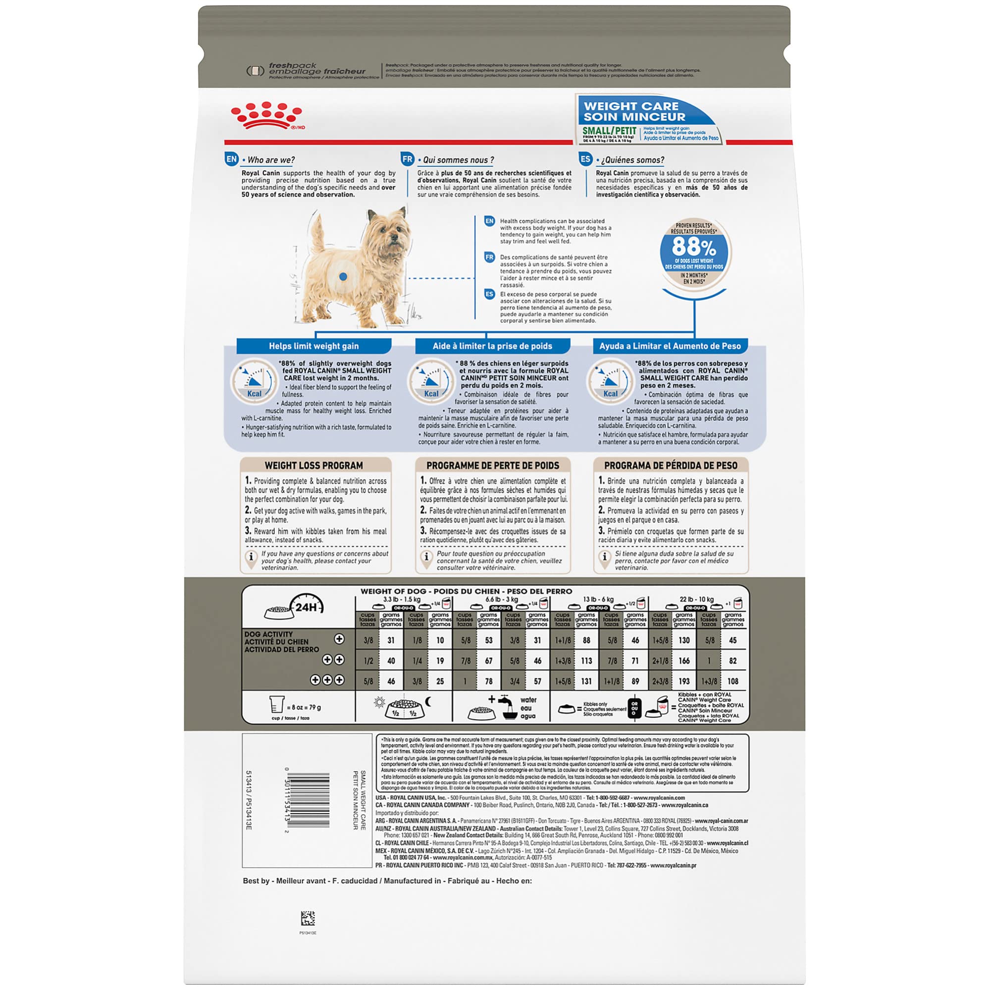 Foto 3 pulgar | Alimento Para Perros Royal Canin Small Weight Care Para Adultos, 1,13 Kg - Venta Internacional.