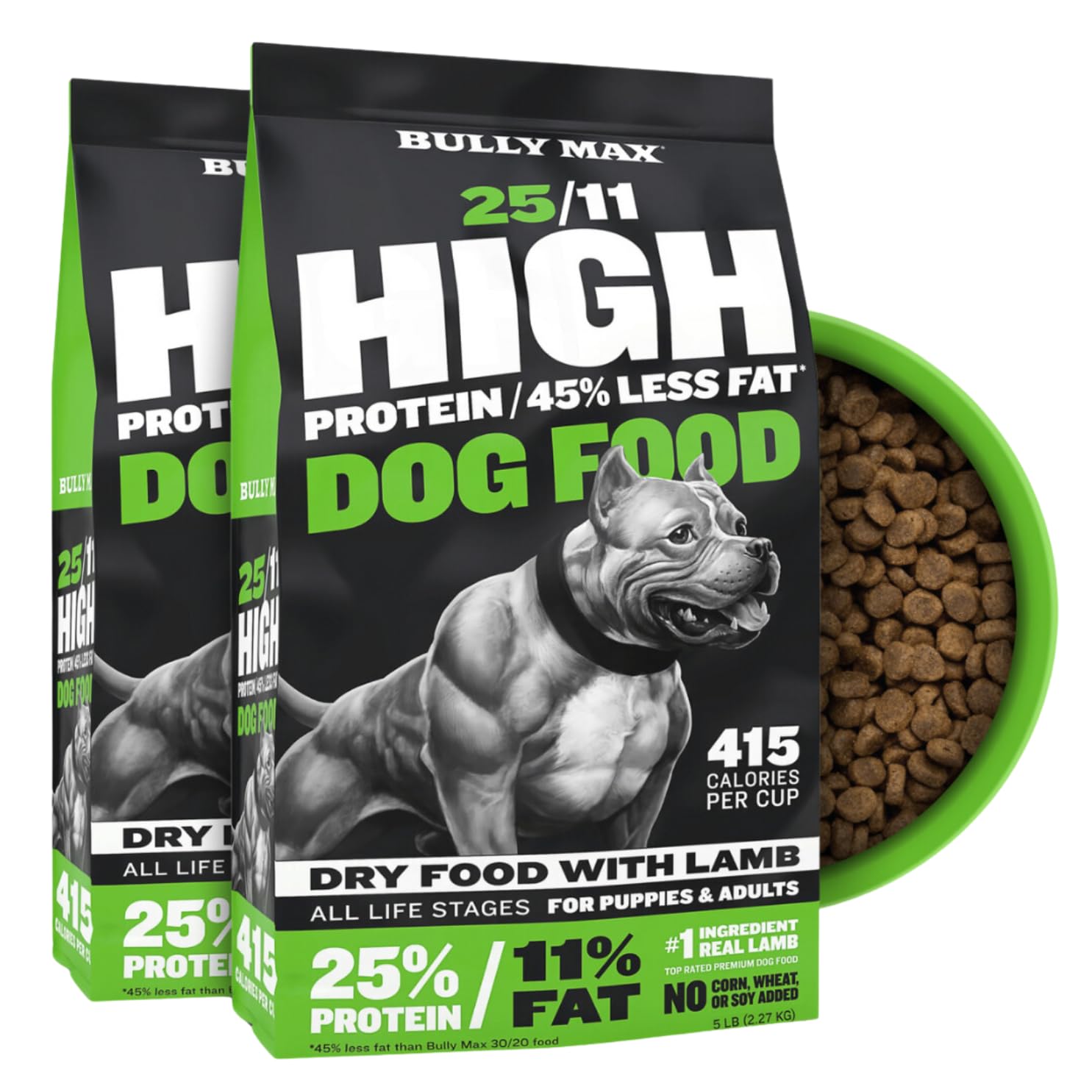 Foto 2 pulgar | Alimento Para Perros Bully Max 25/11 Alto En Proteínas Y Bajo En Grasas, 4,54 Kg X2 - Venta Internacional.