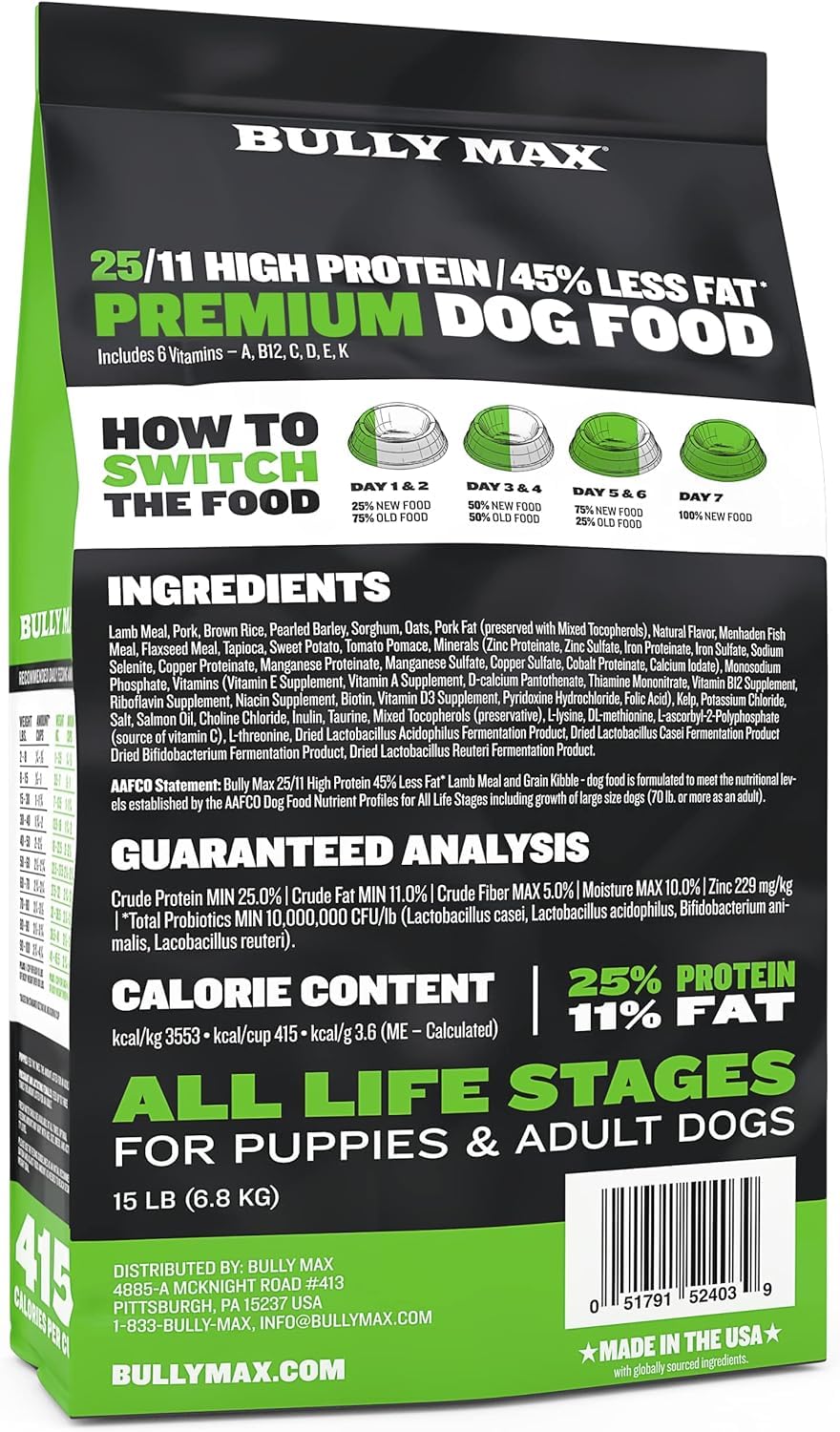 Foto 3 pulgar | Alimento Para Perros Bully Max 25/11 Alto En Proteínas Y Bajo En Grasas, 4,54 Kg X2 - Venta Internacional.