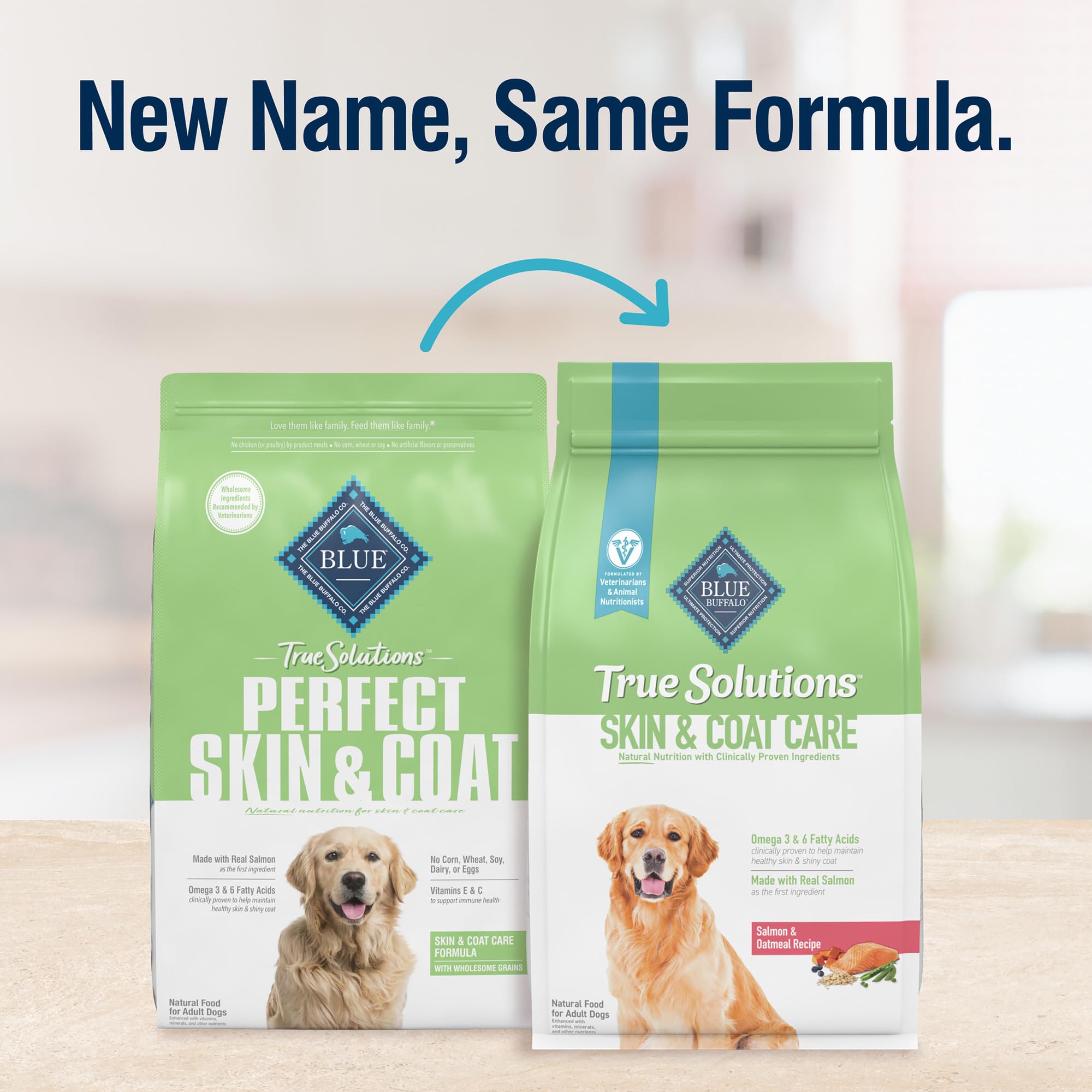 Foto 3 pulgar | Alimento Seco Para Perros Blue Buffalo True Solutions Skin & Coat 1,8 Kg - Venta Internacional.