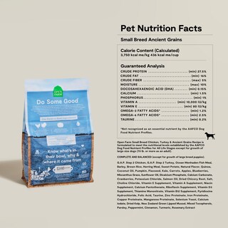 Foto 6 | Alimento Seco Para Perros Open Farm Ancient Grains, Raza Pequeña, 5 Kg - Venta Internacional.