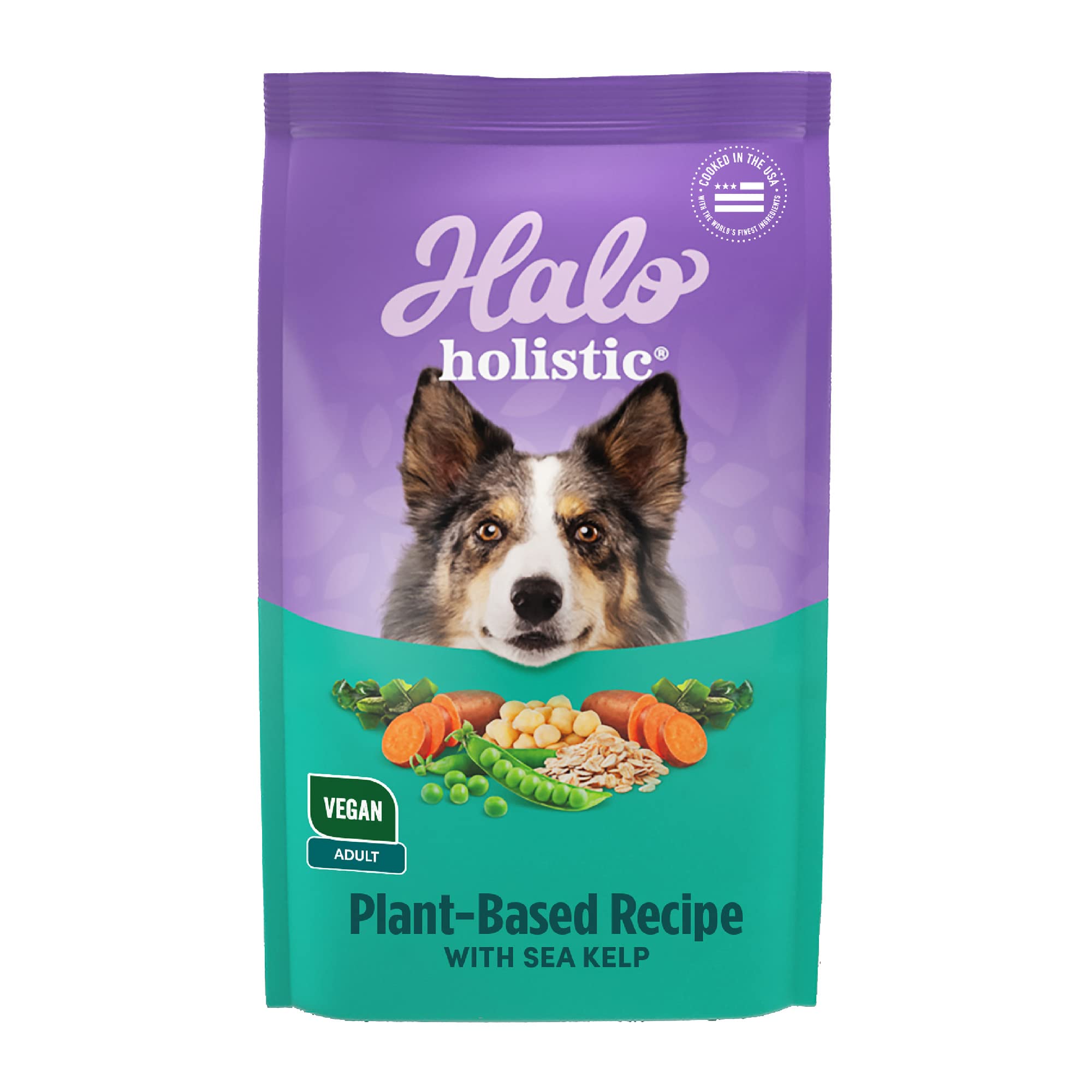 Comida Para Perros Halo Holistic, Vegana, A Base De Plantas, Bolsa De 9,53 Kg - Venta Internacional.