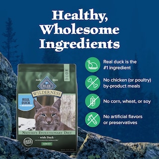 Foto 7 | Alimento Seco Blue Buffalo Wilderness Duck Para Gatos Adultos, 2,27 Kg - Venta Internacional.