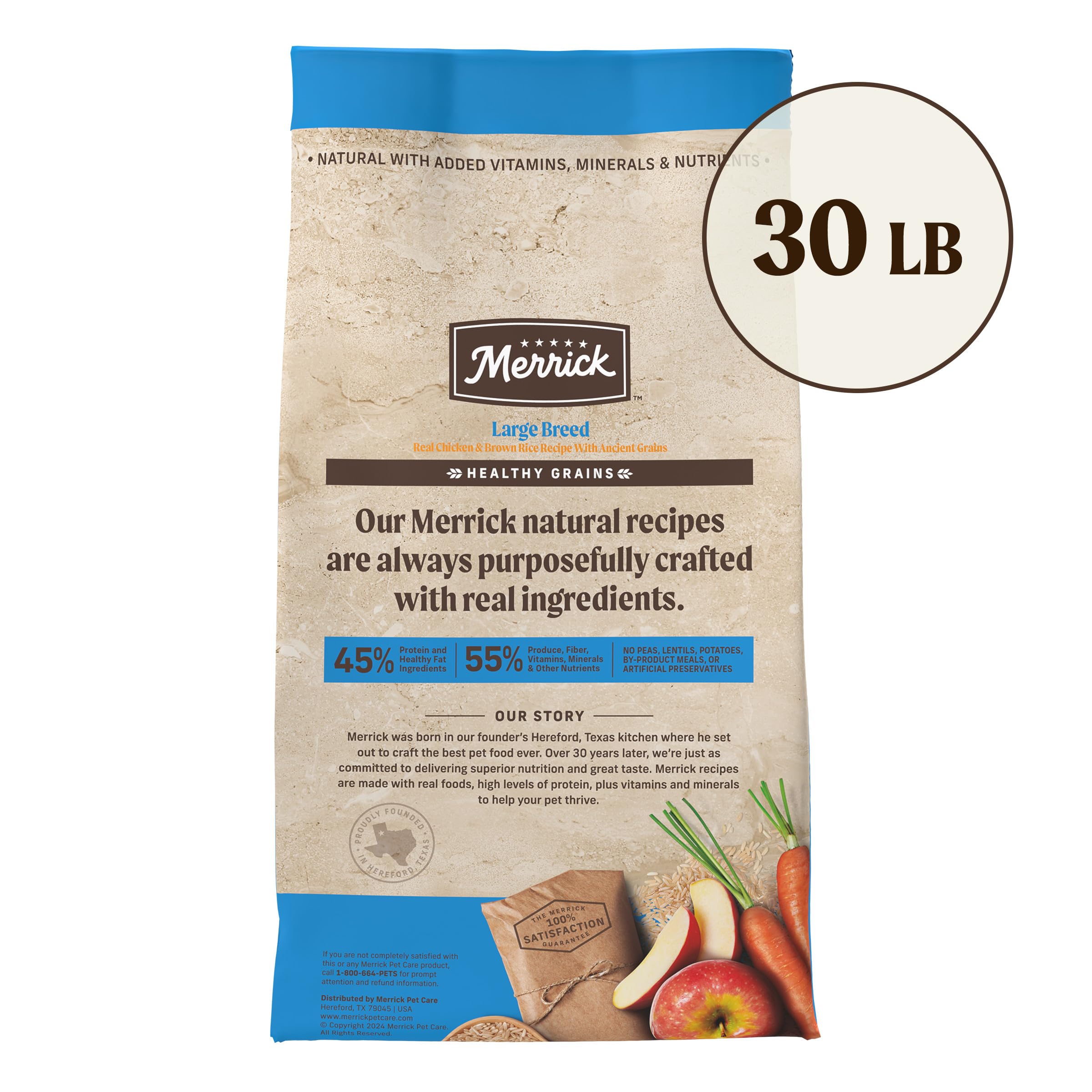 Foto 7 pulgar | Pienso Para Perros Merrick Healthy Grains Premium Large Breed 13,6 Kg - Venta Internacional.