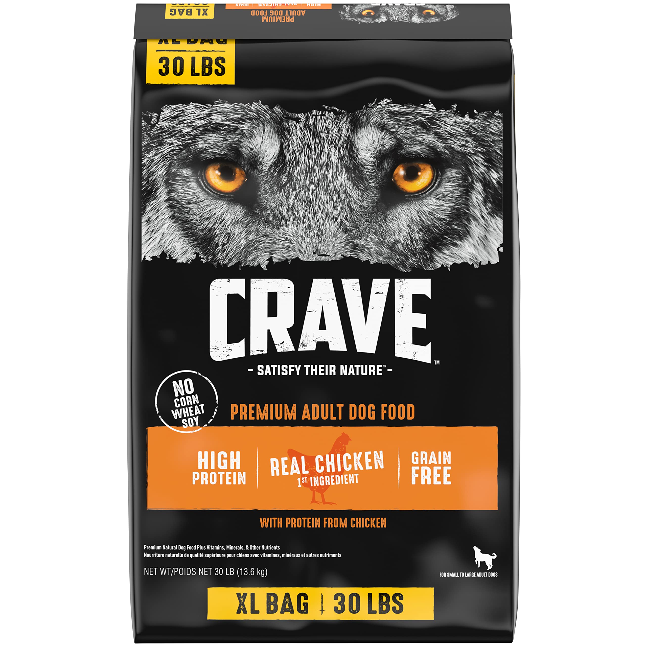 Comida Para Perros Crave, Sin Cereales, Con Alto Contenido De Proteínas, 13,6 Kg - Venta Internacional.