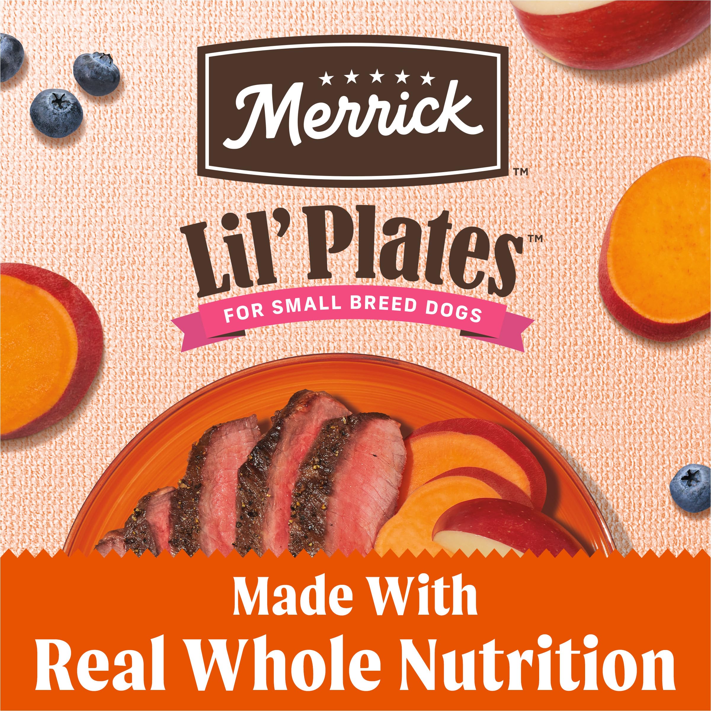 Foto 3 | Pienso Seco Para Perros Merrick Lil' Plates Premium Para Perros Pequeños, 1,8 Kg - Venta Internacional.