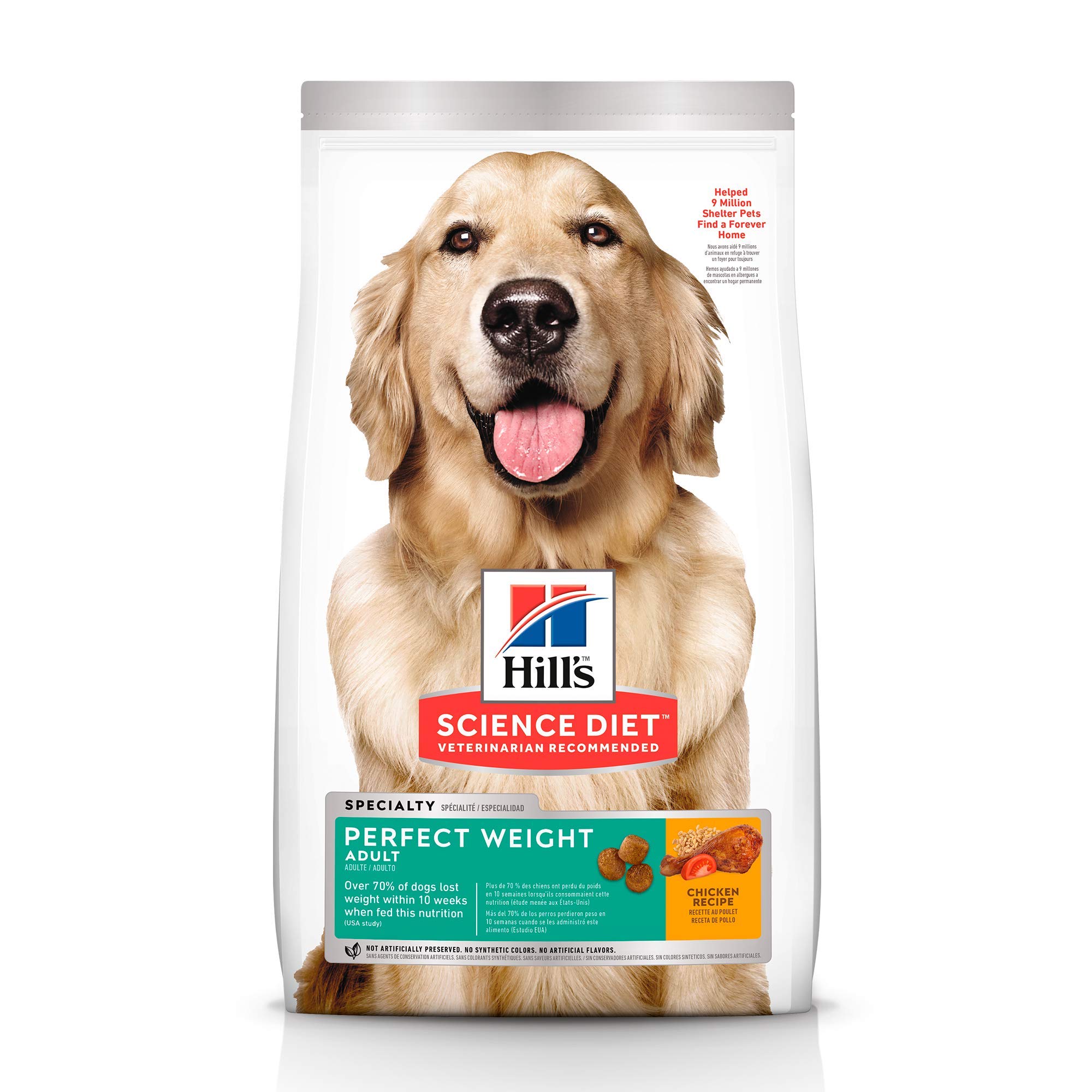 Foto 2 pulgar | Alimento Para Perros Hill's Science Diet, Peso Perfecto Para Adultos De 1 A 6 Años, 11,3 Kg - Venta Internacional.