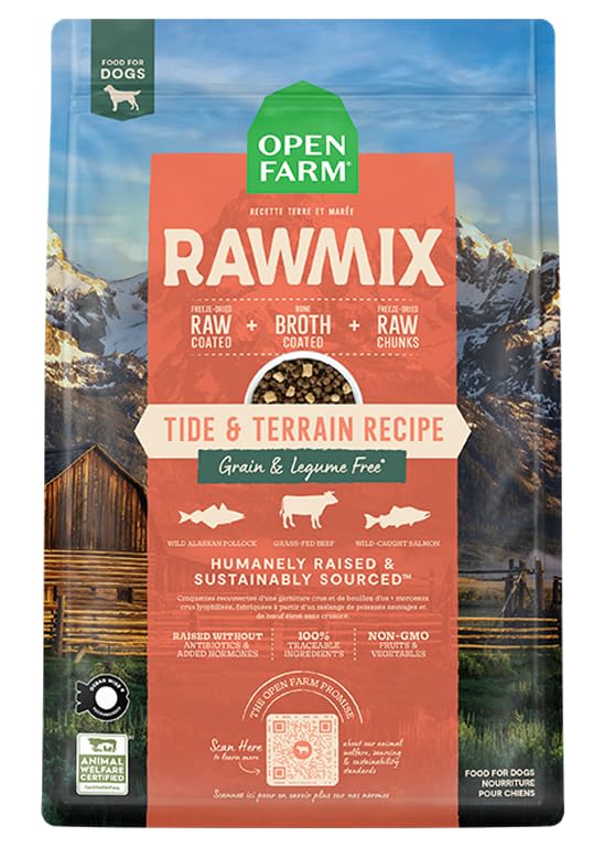 Foto 2 pulgar | Comida Para Perros Open Farm Raw Mix Tide & Terrain Recipe 9,07 Kg - Venta Internacional.