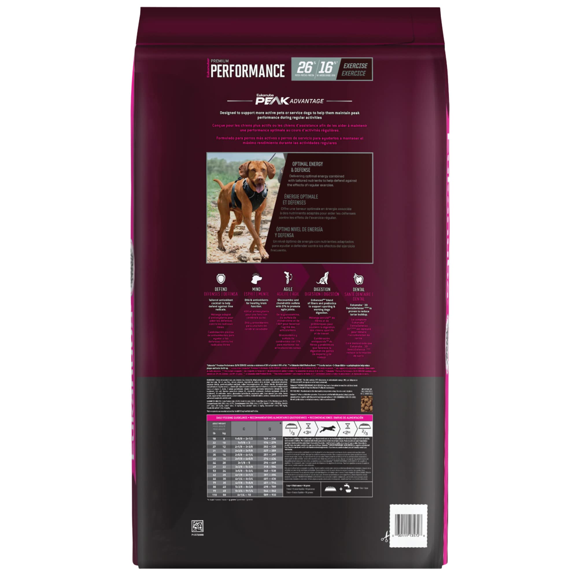 Foto 3 pulgar | Alimento Seco Para Perros Eukanuba Premium Performance 26/16 En Bolsa De 12,7 Kg - Venta Internacional.