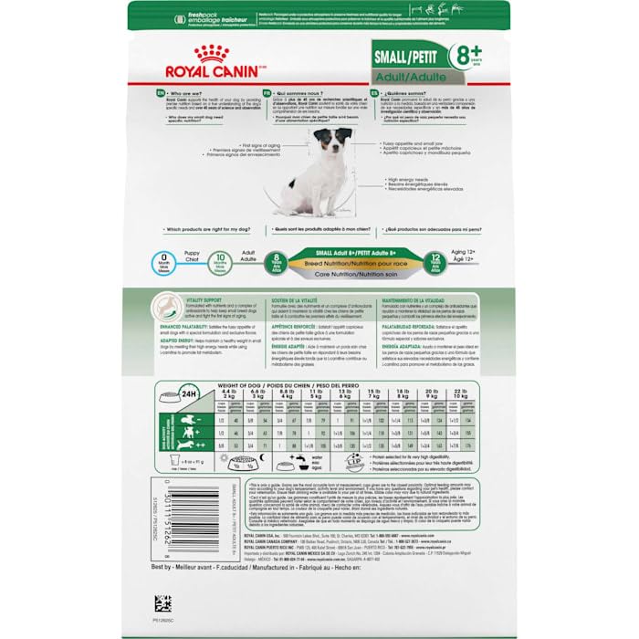 Foto 3 pulgar | Comida Para Perros Royal Canin, Tamaño Pequeño, Adulto, 8+, 1,1-10 Kg, Bolsa De 1,13 Kg - Venta Internacional.