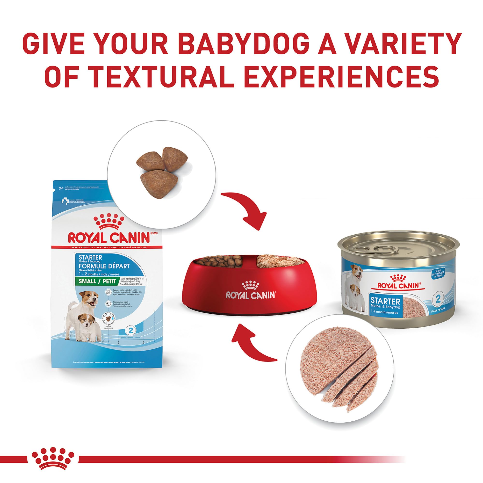 Foto 5 pulgar | Comida Para Perros Royal Canin Size Health Small Starter, Bolsa De 1,1 Kg - Venta Internacional.