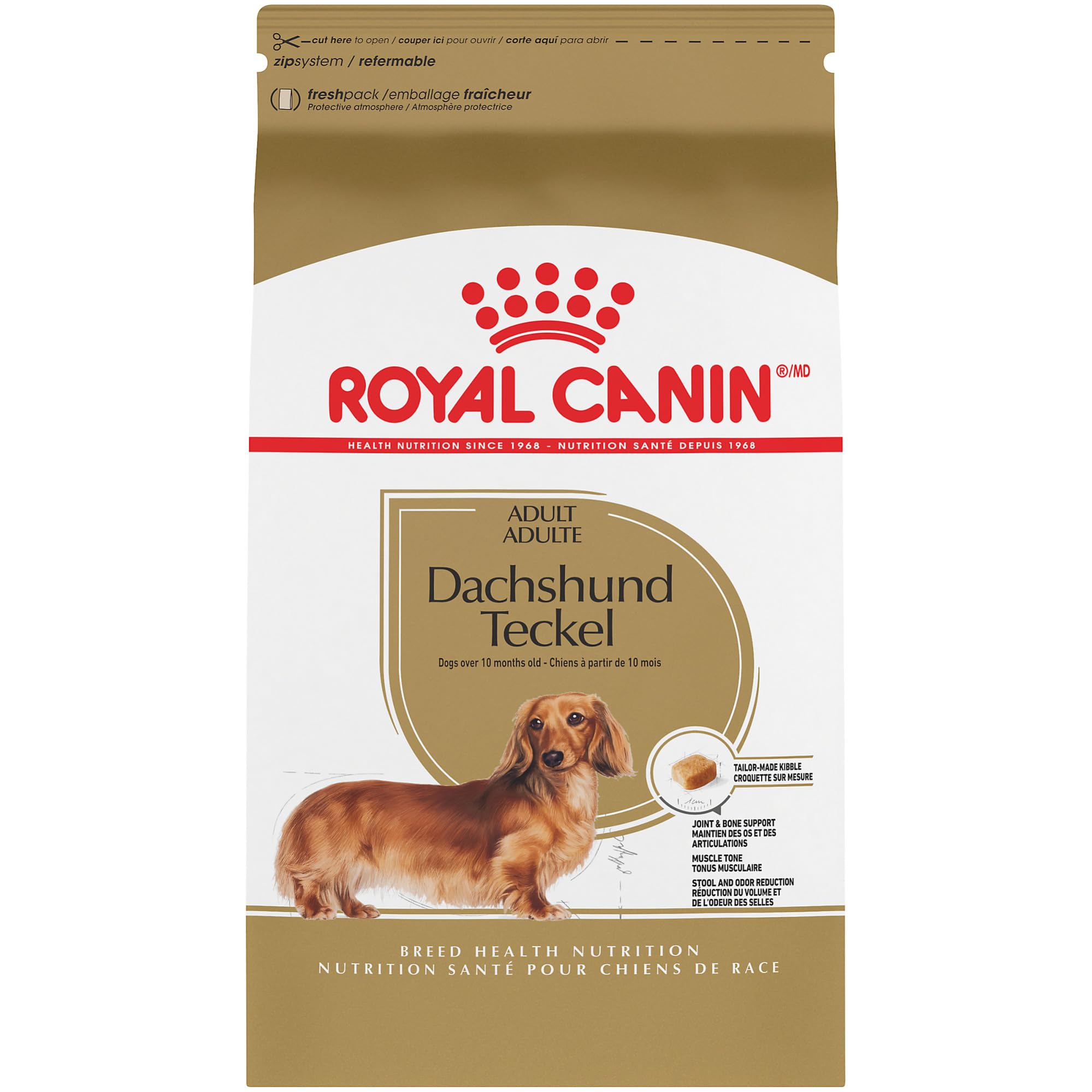 Alimento Para Perros Royal Canin Dachshund, Raza Adulta, 1,1 Kg - Venta Internacional.