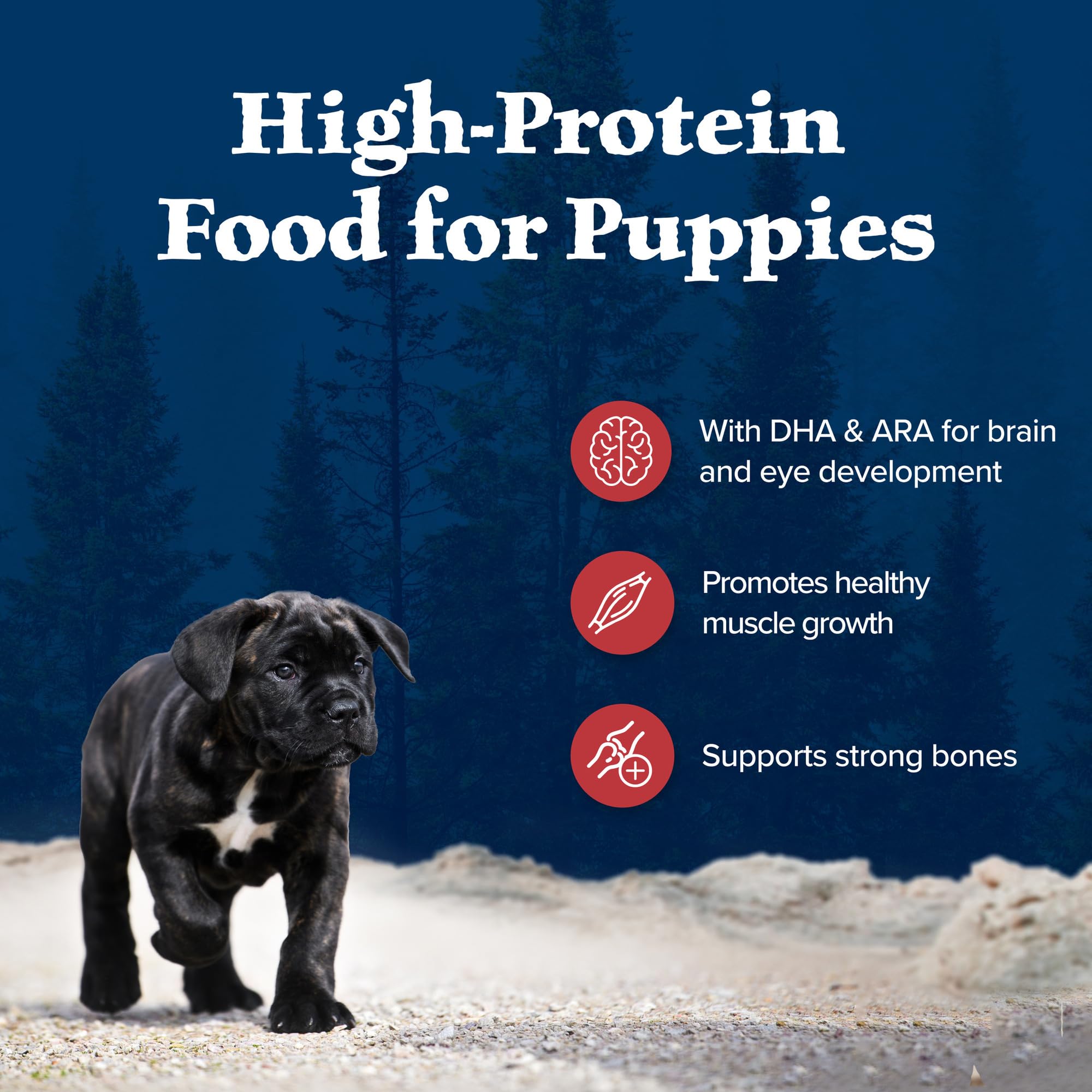 Foto 5 pulgar | Alimento Seco Blue Buffalo Wilderness Rocky Mountain Cachorros, 2 Kg - Venta Internacional.