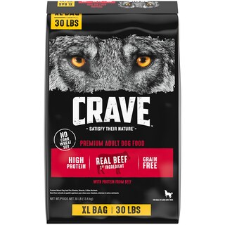 Foto 1 | Comida Para Perros Crave, Sin Cereales, Alta En Proteínas, Carne De Res Para Adultos, 13,6 Kg - Venta Internacional.