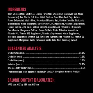 Foto 3 | Comida Para Perros Crave, Sin Cereales, Alta En Proteínas, Carne De Res Para Adultos, 13,6 Kg - Venta Internacional.
