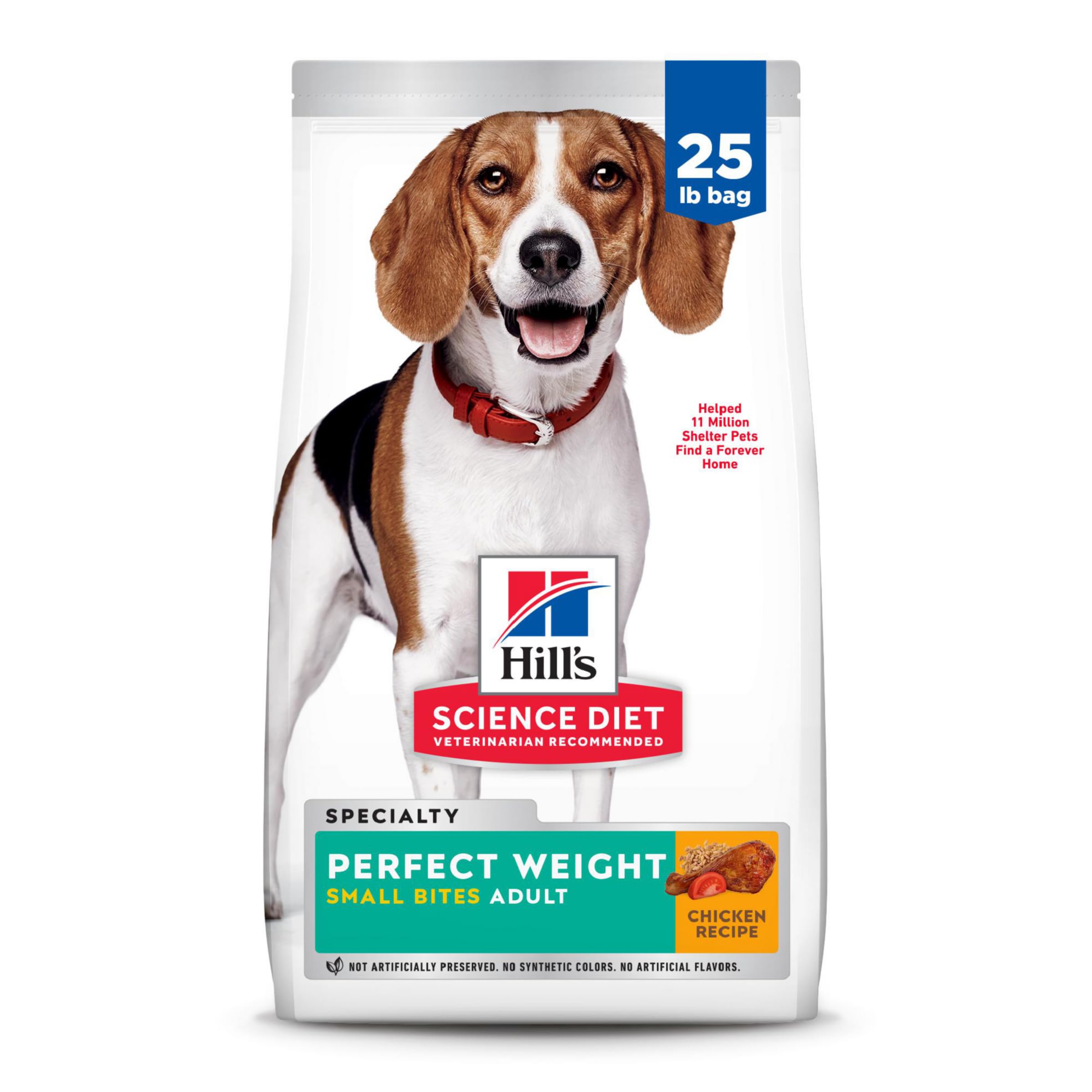 Alimento Para Perros Hill's Science Diet, Peso Perfecto Para Adultos De 1 A 6 Años, 11,3 Kg - Venta Internacional.
