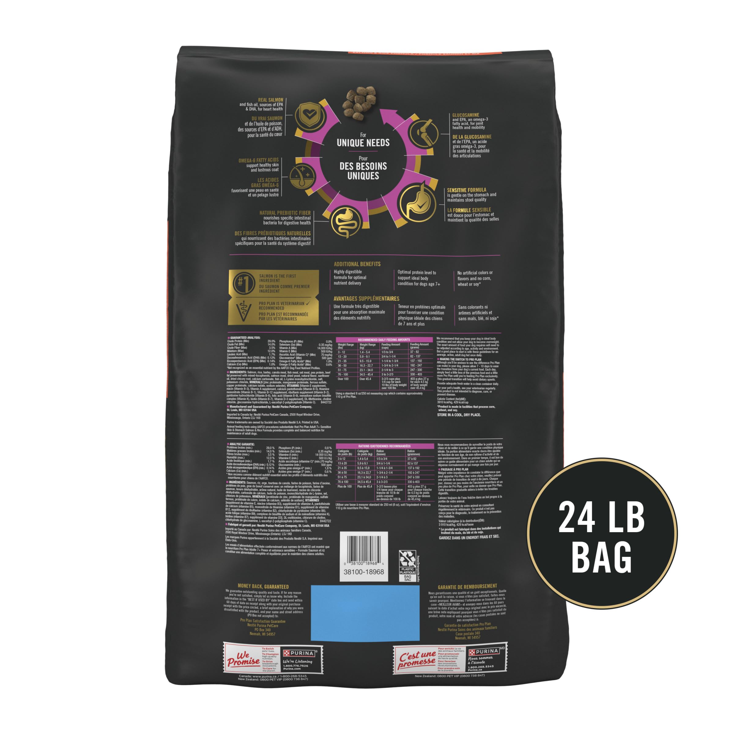 Foto 6 pulgar | Alimento Para Perros Purina Pro Plan, Piel Sensible, Estómago, Mayores De 7 Años, Salmón - Venta Internacional.