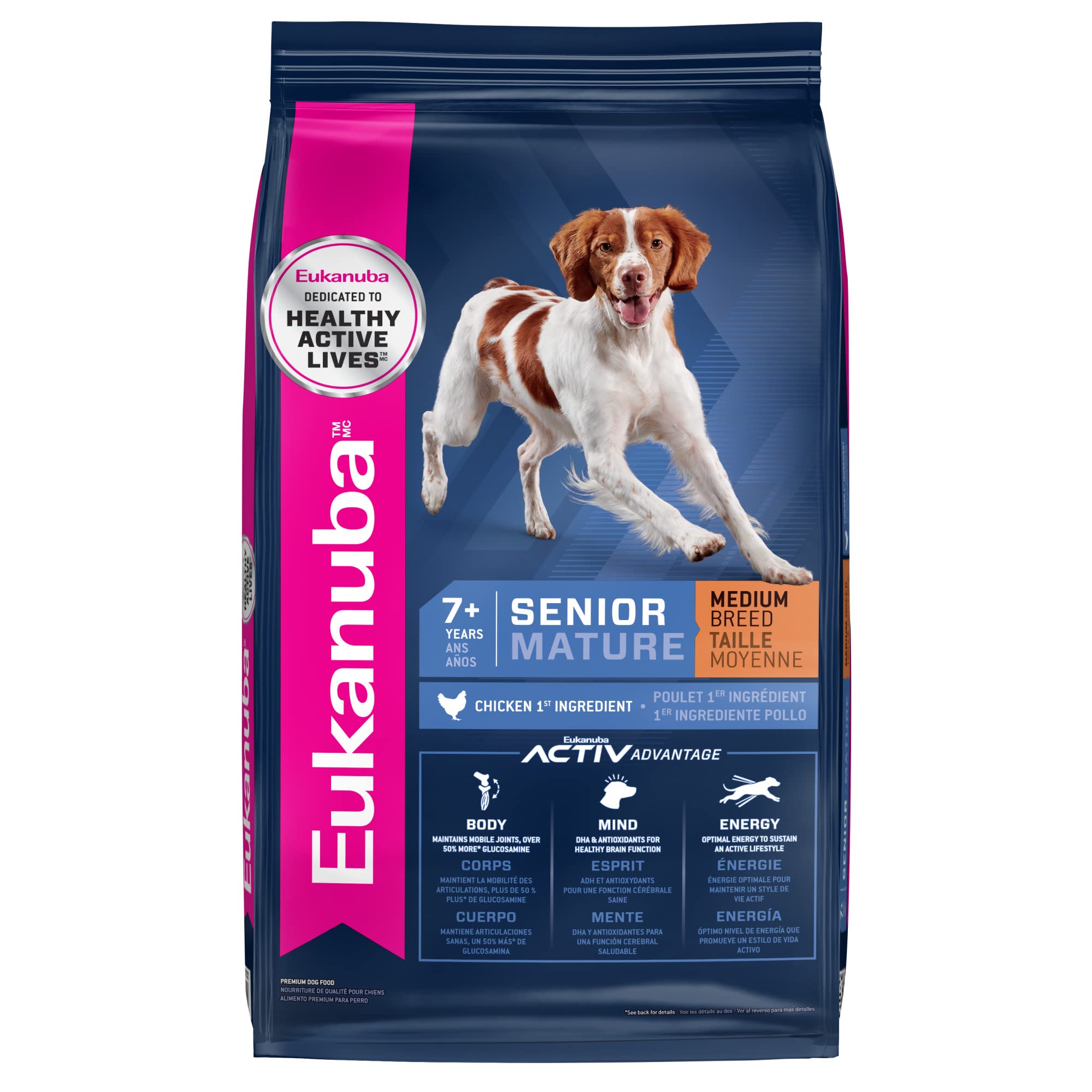 Pienso Para Perros Eukanuba Senior Medium Breed 13.6 Kg - Venta Internacional.