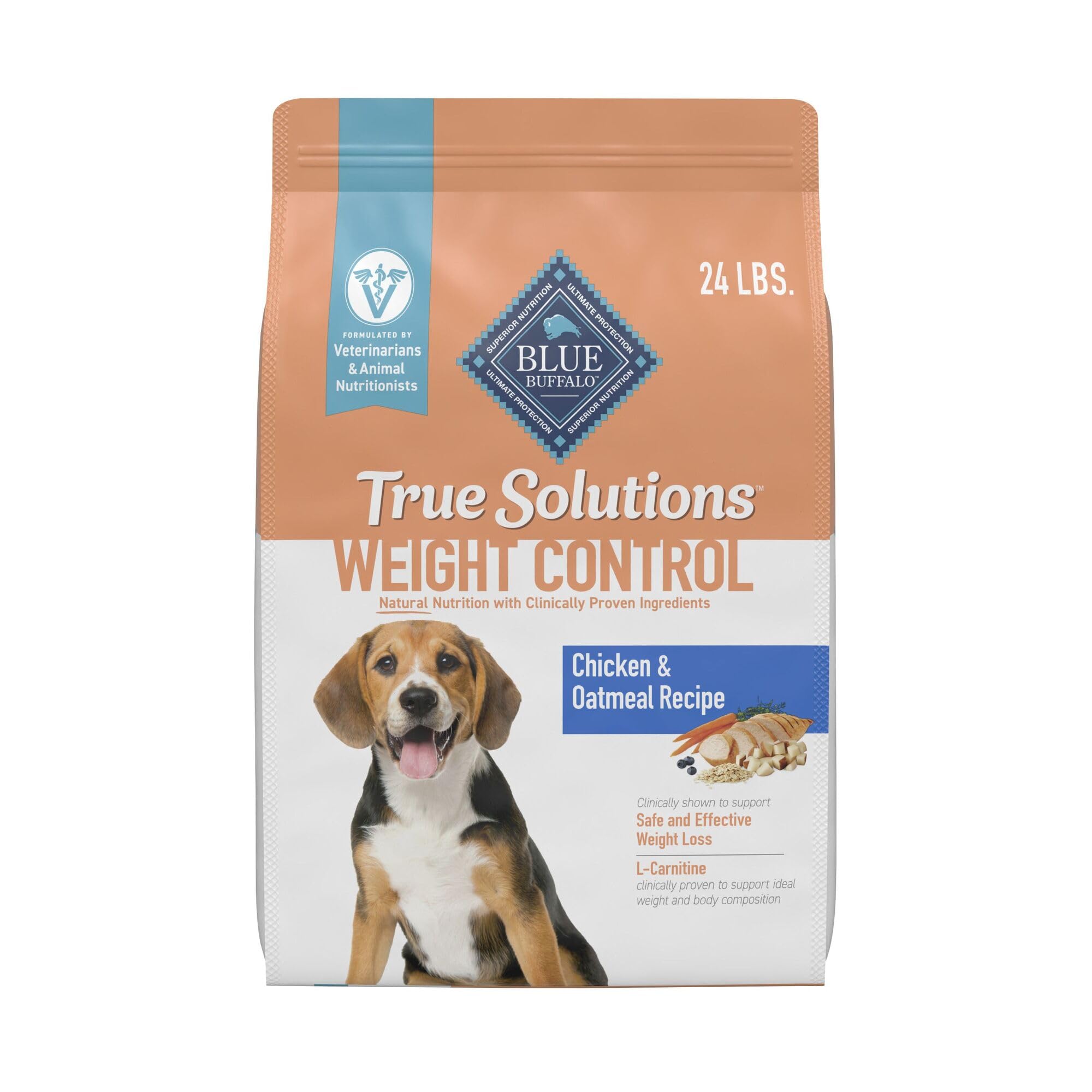 Alimento Seco Para Perros Blue Buffalo True Solutions Weight Control, 24 Libras - Venta Internacional.