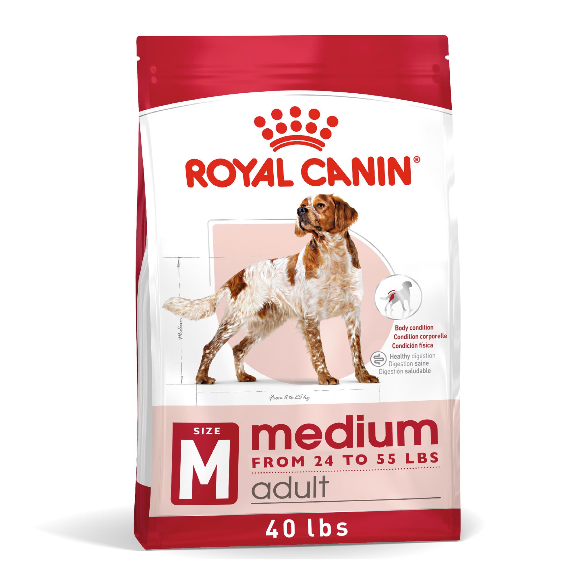 Foto 2 pulgar | Alimento Para Perros Royal Canin Size Health Nutrition, Tamaño Mediano Para Adultos, 18,14 Kg - Venta Internacional.